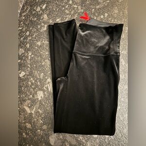 SPANX Black Velvet Leggings